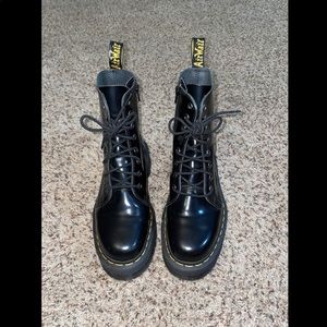 Dr. Martens Jadon Patent Leather Platform Boots